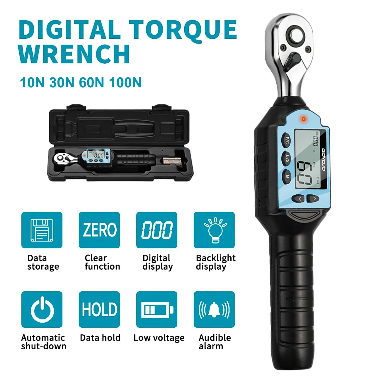 Torque Wrench Digital - مفتاح ربط رقمي مسبق الإعداد ،