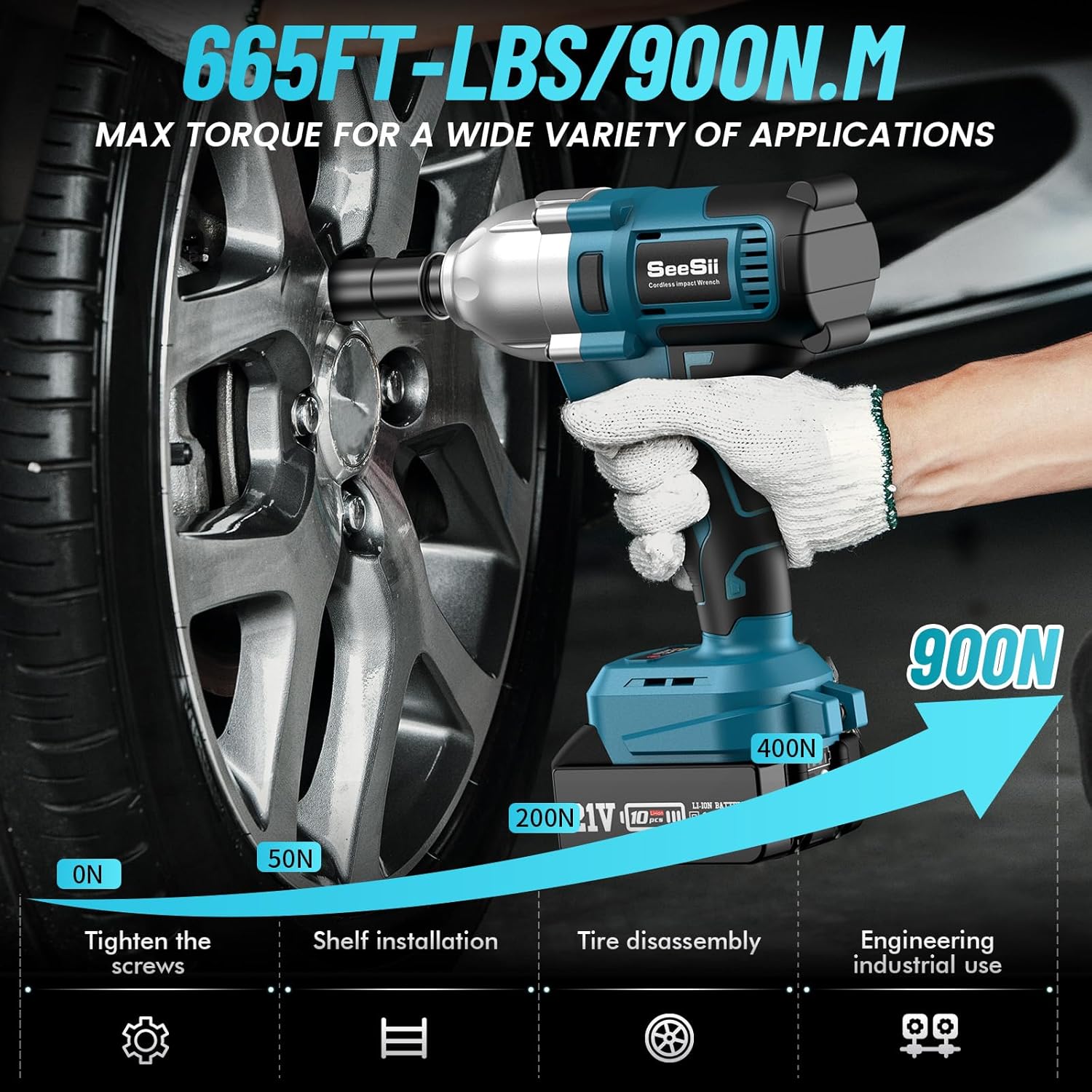 مفتاح ربط كهربائي لاسلكي Seesi - مراجعة Torque Wrench Digital وسعره