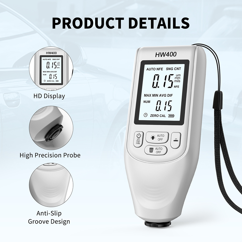 Hhhw400 مقياس سمك طلاء السيارة - مراجعة Paint Thickness Gauge وسعره