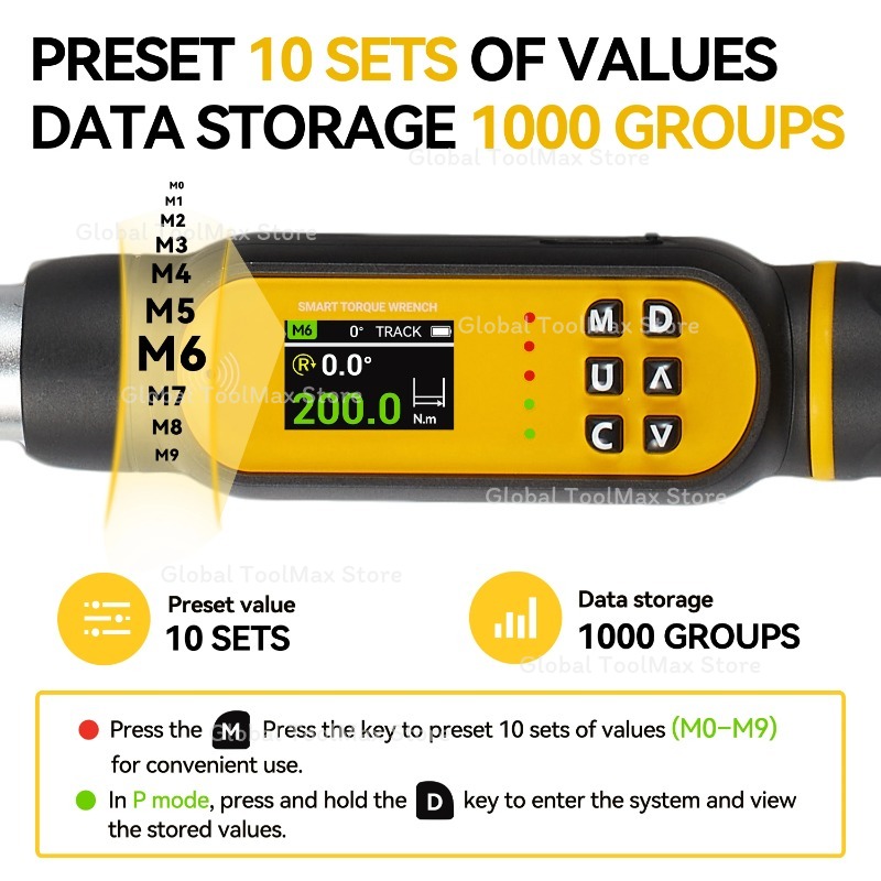 مفتاح عزم رقمي بزاوية 6 قطع 10 - مراجعة Torque Wrench Digital وسعره