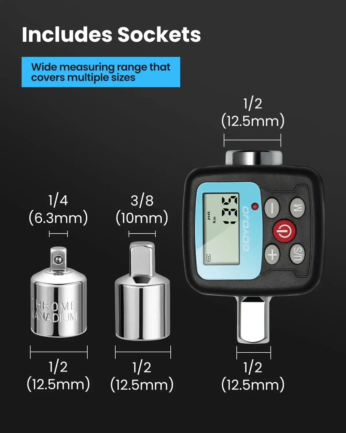 محول مفتاح العزم الرقمي GOYOJO - مراجعة Torque Wrench Digital وسعره